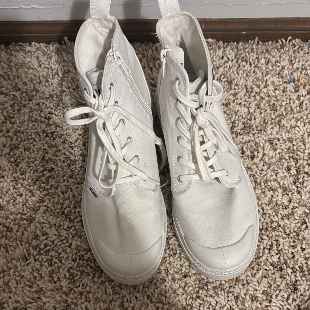 White High-Top Sneakers